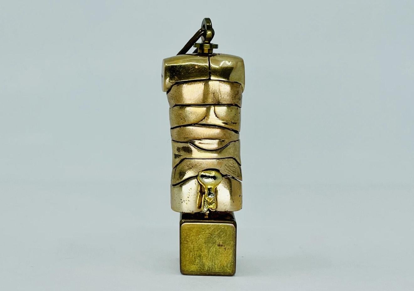 Miguel Berrocal Bronze Micro-David Puzzle Pendant Sculpture By Miguel Berrocal For Sale 1