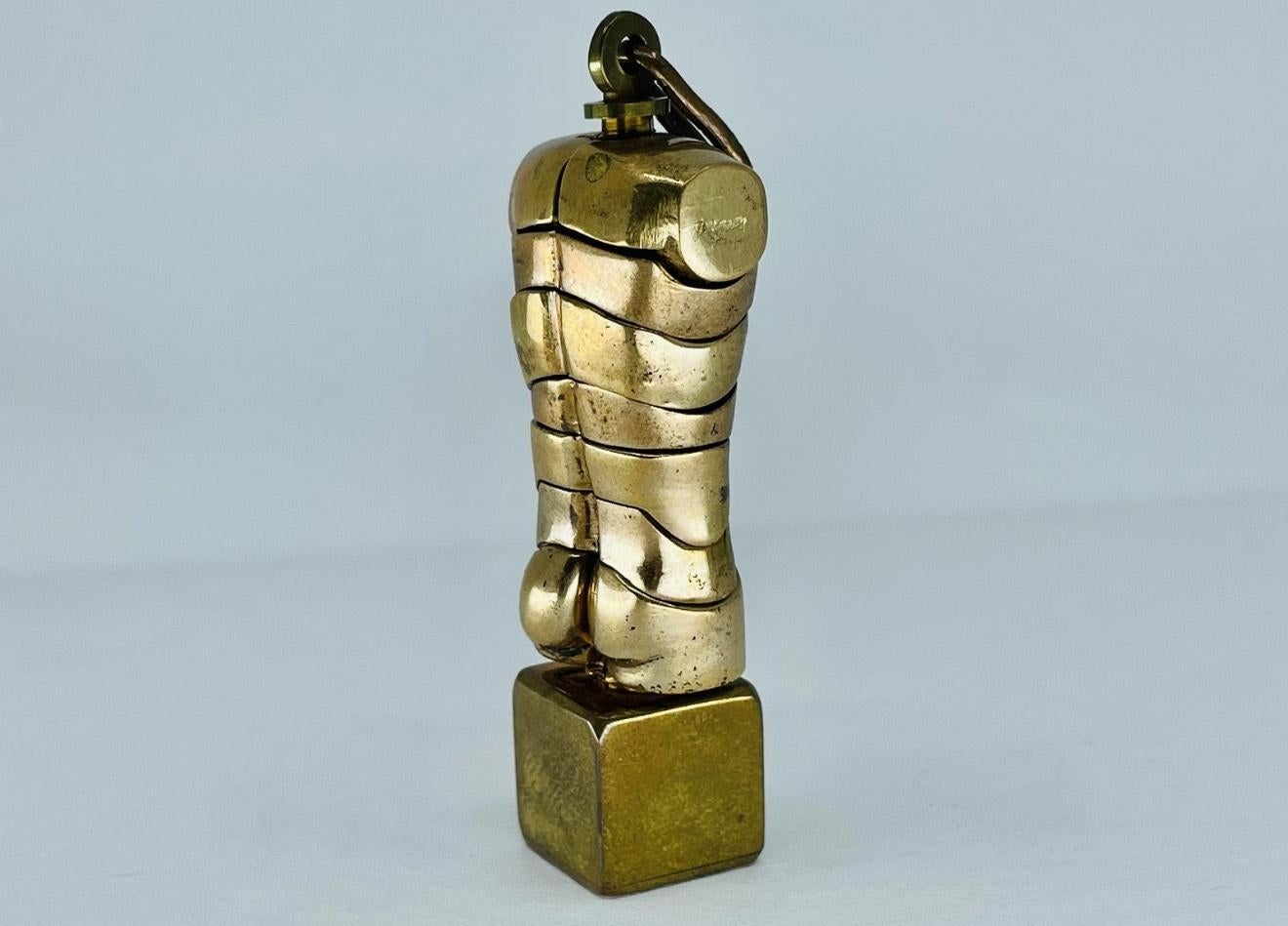 Miguel Berrocal Bronze Micro-David Puzzle Pendant Sculpture By Miguel Berrocal For Sale 3