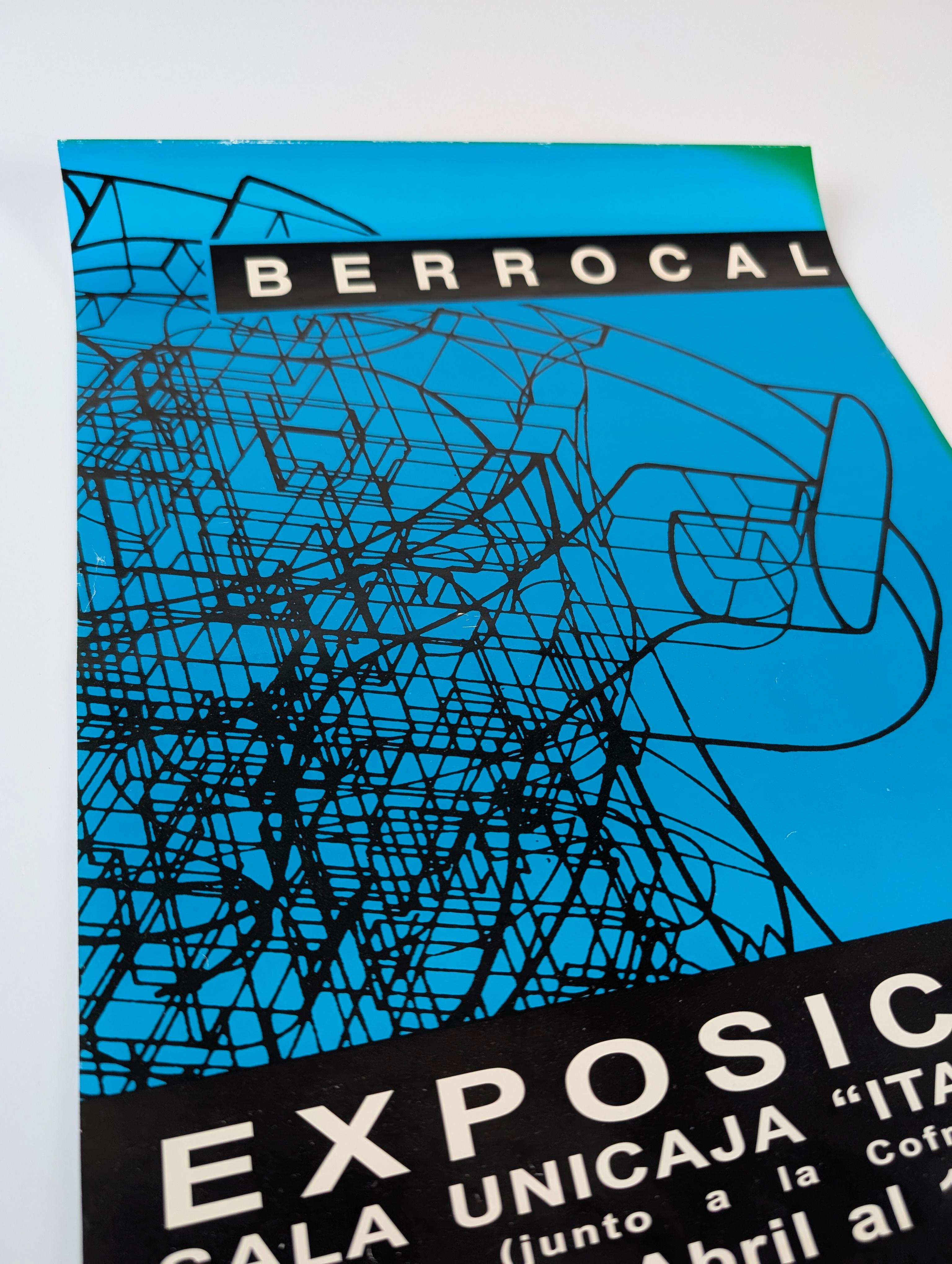 Spagnolo Poster della mostra di Miguel Berrocal, Sala Unicaja, Spagna, anni '90 in vendita