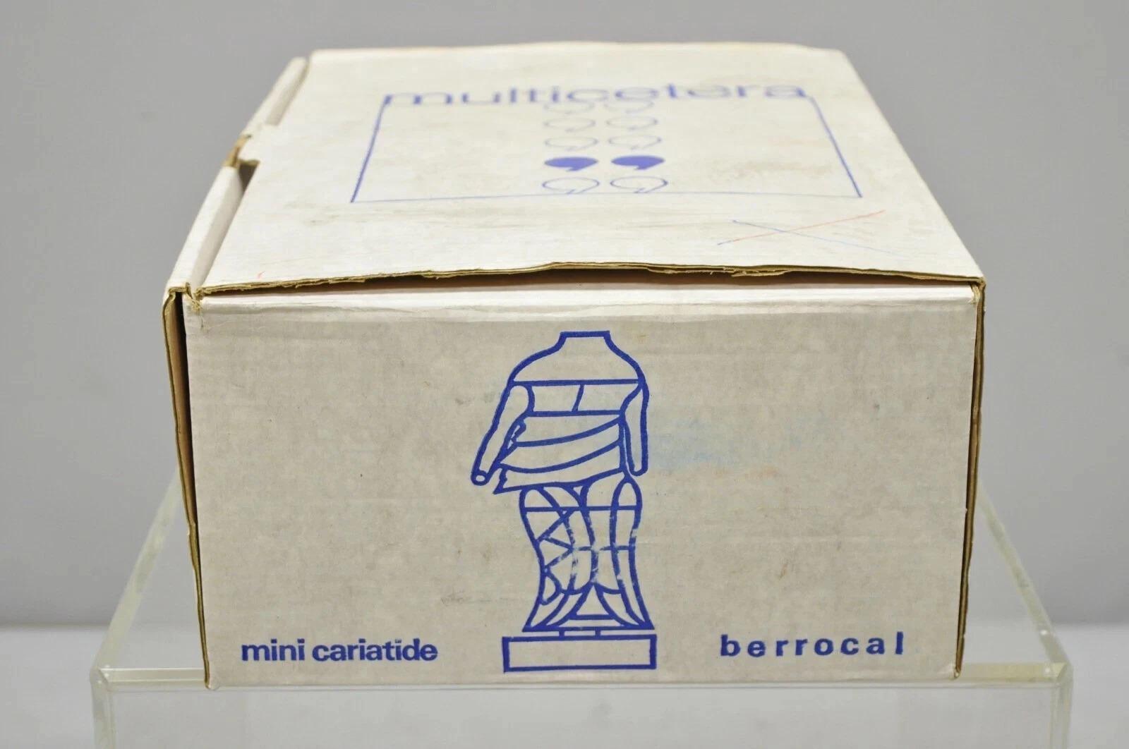 Miguel Berrocal La Mini Cariatide Nickel Plated Puzzle Sculpture w/ Box and Book For Sale 2