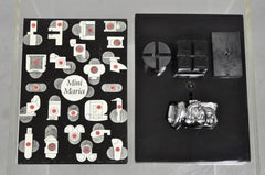 Miguel Berrocal La Mini Maria Vernickelte Puzzle-Skulptur Box und Buch