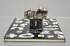 Miguel Berrocal La Mini Zoraida Vernickelte Puzzle-Skulptur Box und Buch