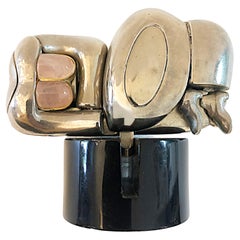 Miguel Berrocal "Mini Zoraida" Italian Nickel Puzzle Sculpture