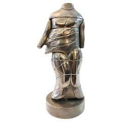 Miguel Berrocal Nickel Bronze La Mini Cairiatide Sculpture