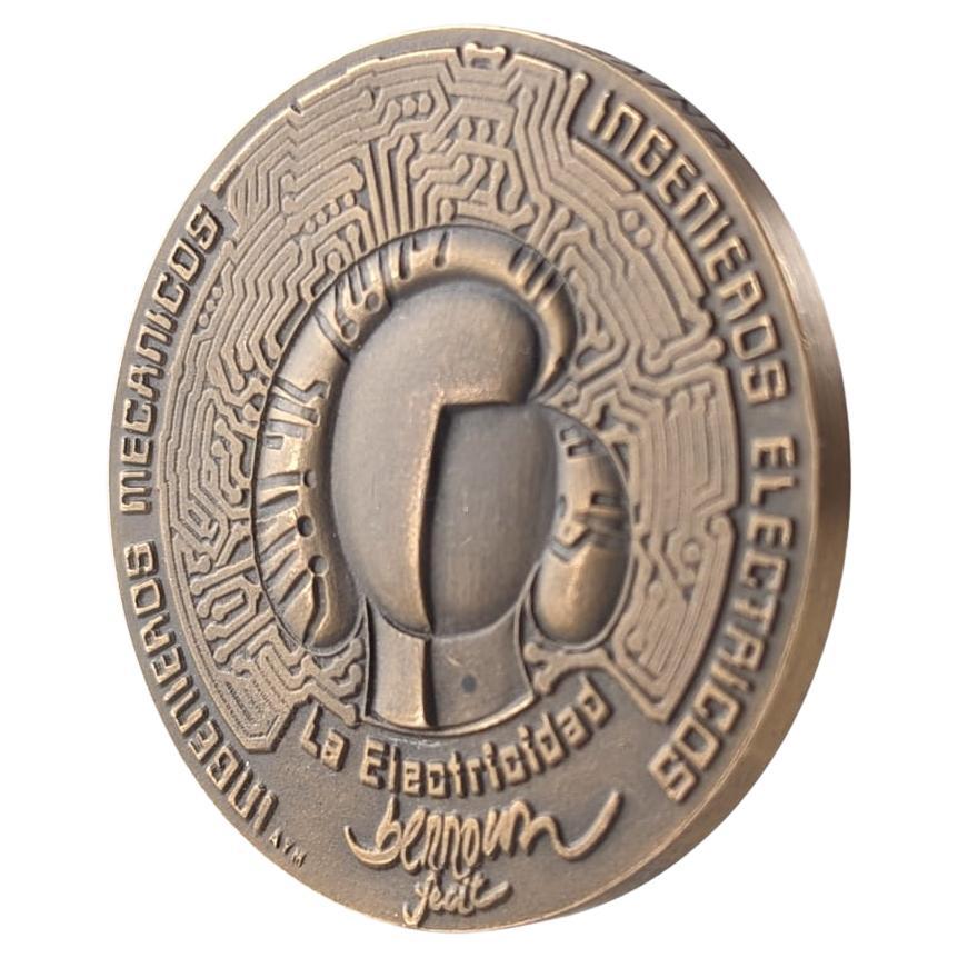Miguel Berrocal Opus 294 Bronze Medal La Mecánica Electricidad Gijón 1980s
