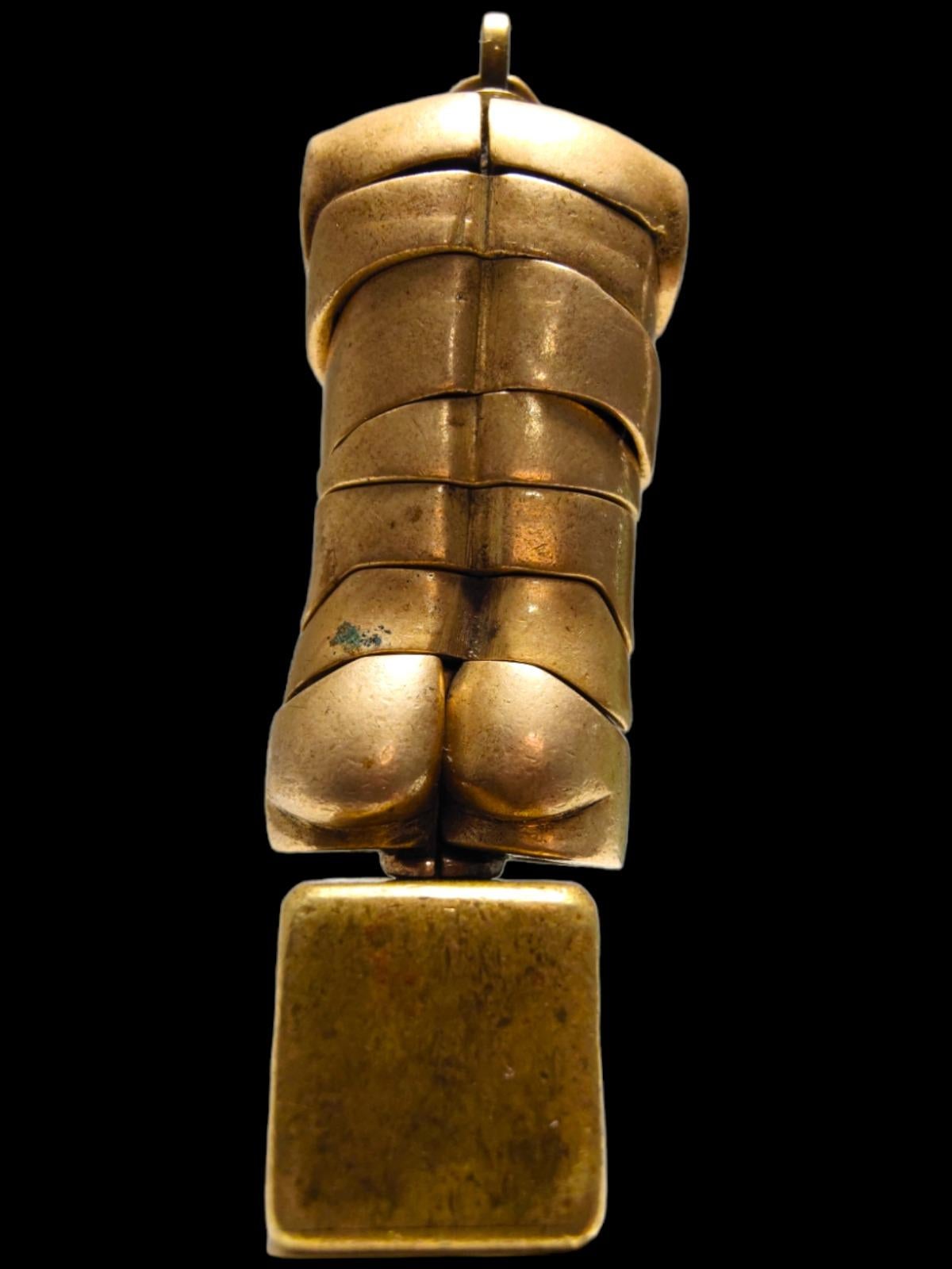 Pendentif Miguel Berrocal, bronze Micro David Off 1971 en vente 1