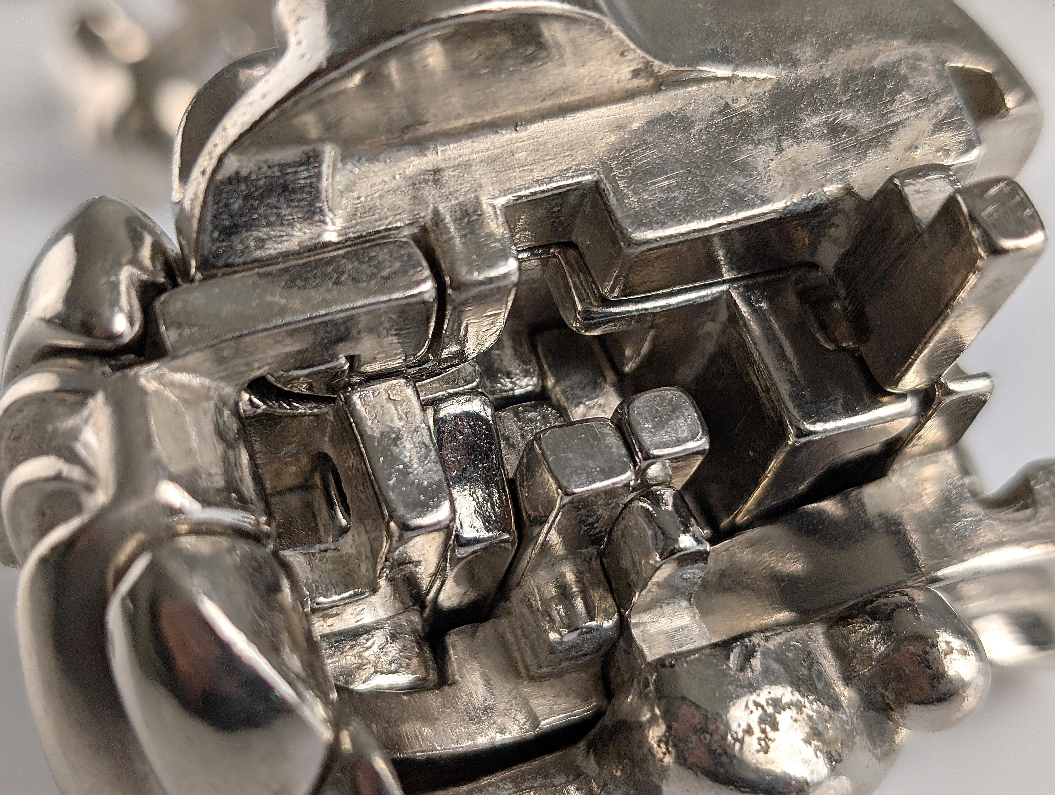 Nickel Scultura Jewell Puzzle di Miguel Berrocal, anni '60 in vendita