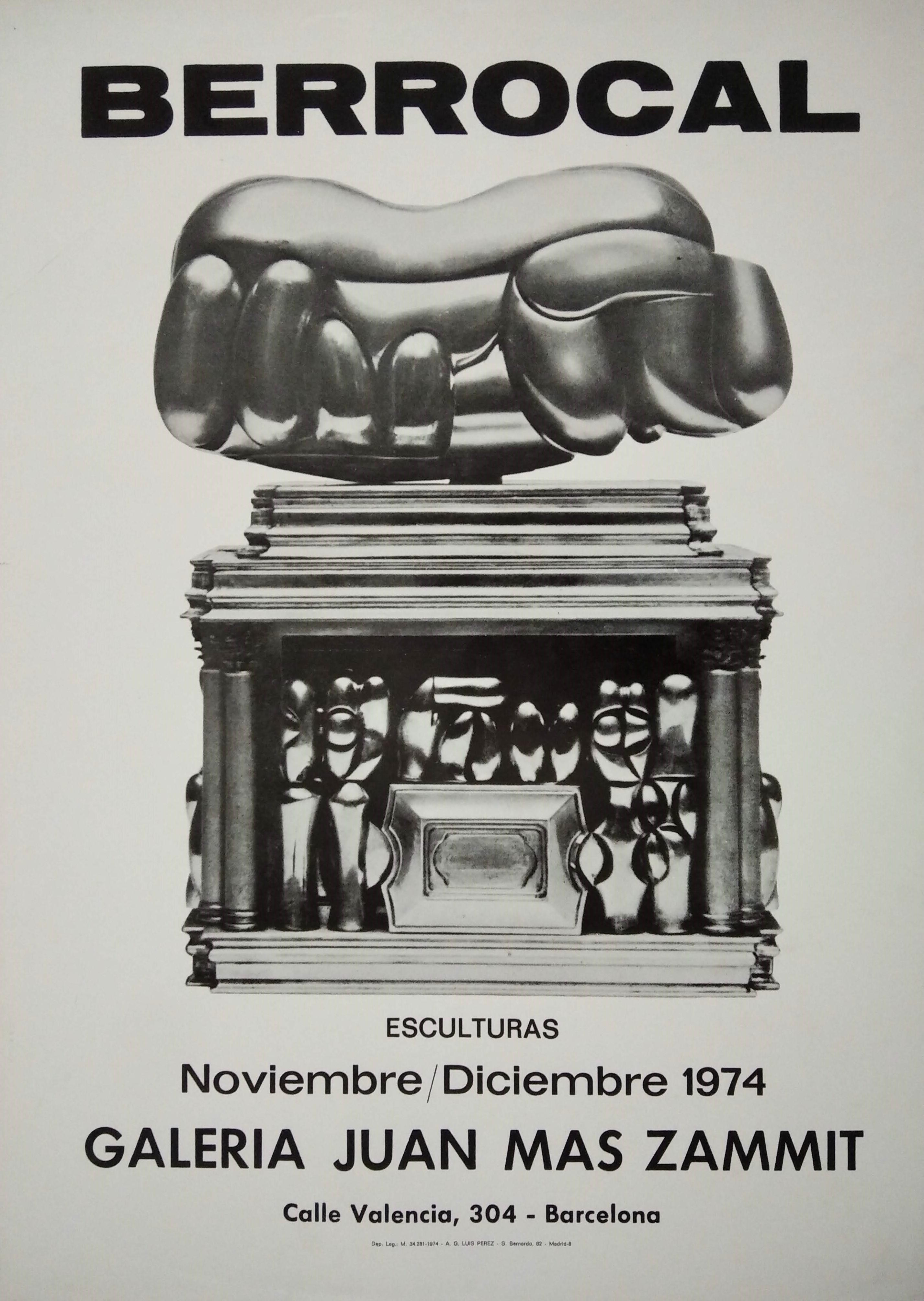 Escultures- Noviembre - Diciembre 1974 - Conceptuel Print par Miguel Berrocal