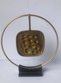 Miguel Berrocal Sculpture/Abstract, Torso " with Stand, Choker Necklace Art