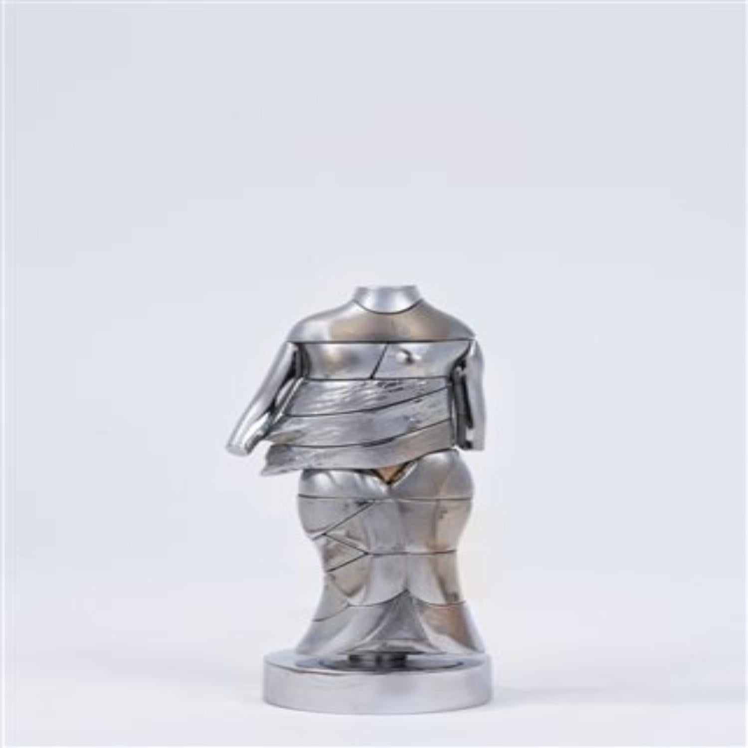 Miguel Berrocal (1933-2006) - Mini Cariatide - Maillechort et laiton - 1968/69 en vente 1