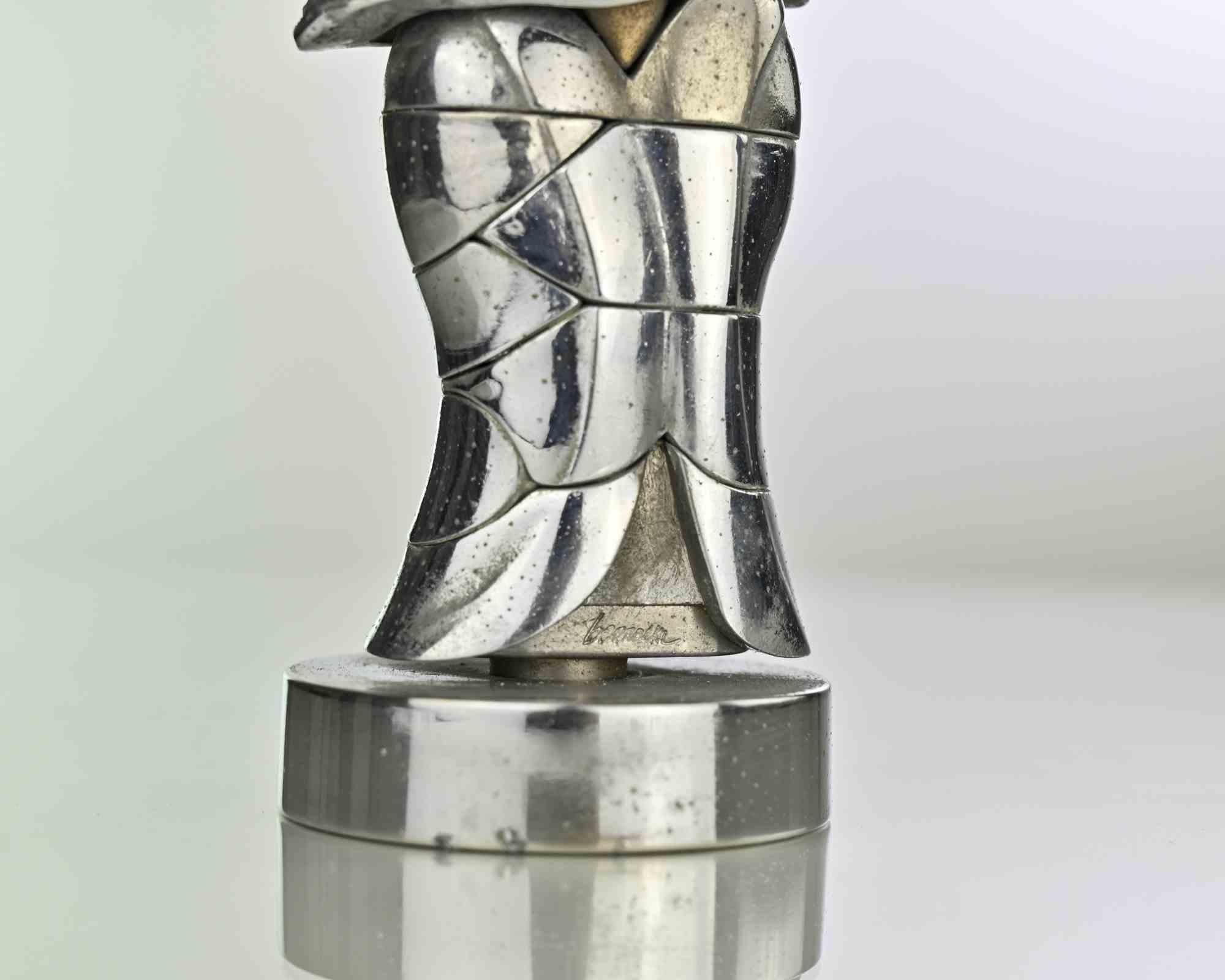 Mini-Cariatide - Scultura di M. Berrocal - Anni '60 - Figurative Sculpture Oro di Miguel Berrocal