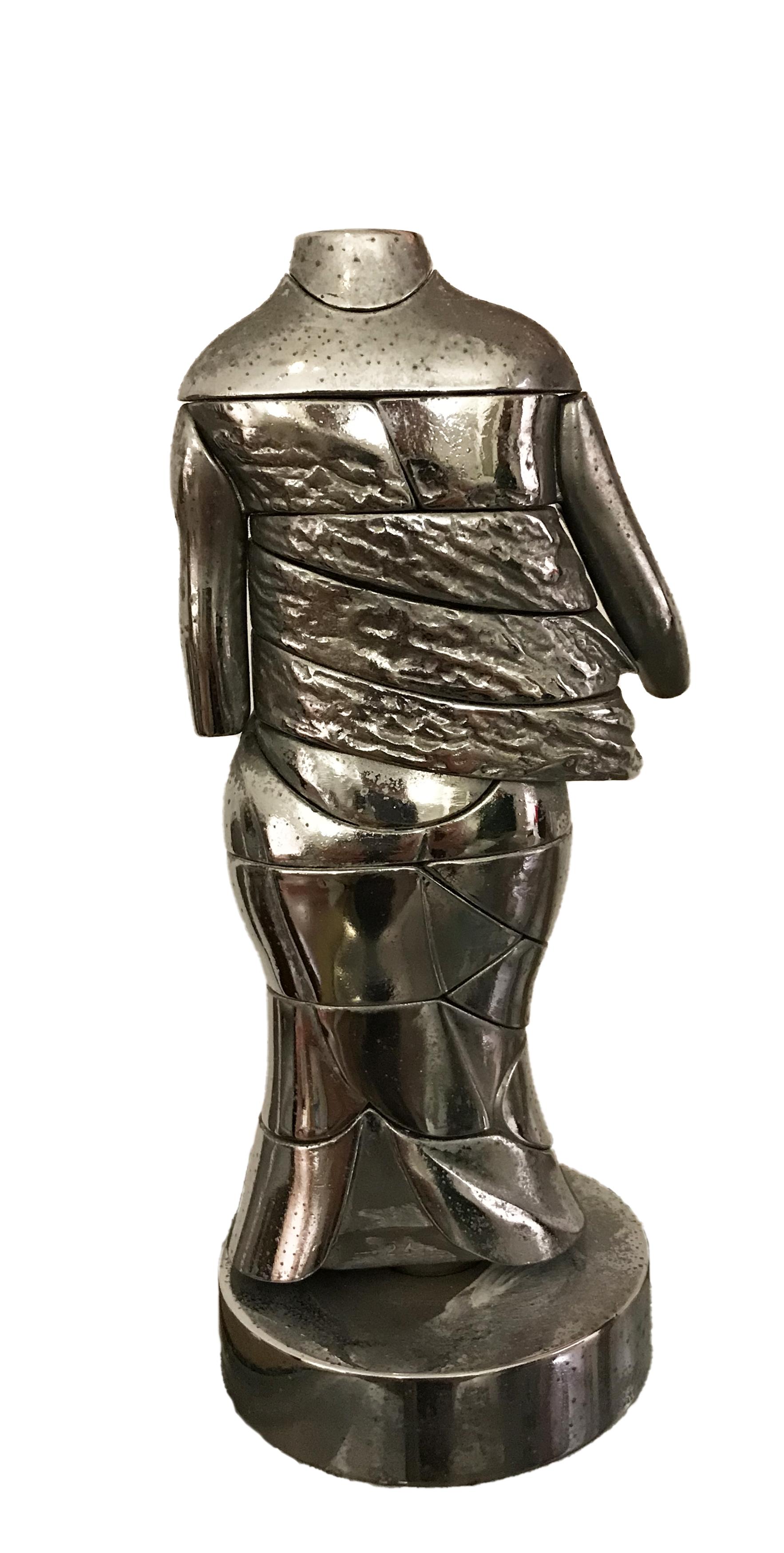 Minicariatide – Bronzeskulptur von M. Berrocal – 1960er Jahre – Sculpture von Miguel Berrocal