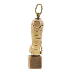 Miguel Berrocal Vintage "Micro David" Puzzle Sculpture Key Ring Pendant