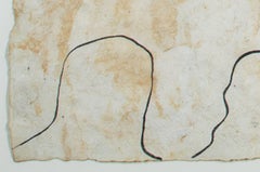 "Animal escalando una montaña", Tinta sobre papel hecho a mano por Miguel Castro Leñero