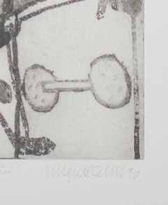 "Equilebrista (Gymnast), " Etching and Aquatint AP signed by Miguel Castro Leñero