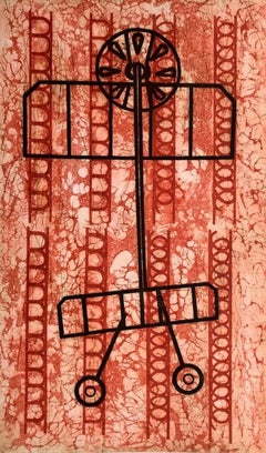 Miguel Castro Leñero, ¨Fuera del Radar I¨, 2020, Engraving, 63.6x39 in