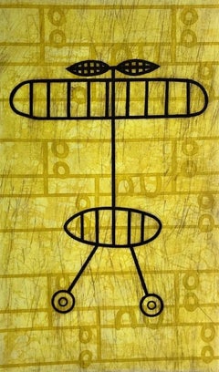 "Fuera del Radar II" 2020 Signed Original Large Engraving 63x39in Mexican Artist
