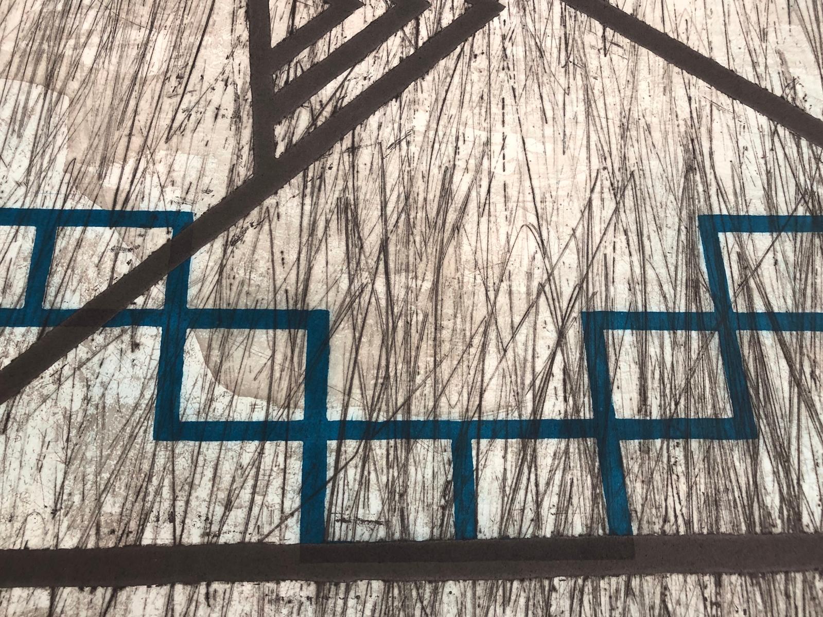 Miguel Castro Leñero Maestro mexicano, Caballo de batalla I, 2019, Grabado, 30x47 pulg. en venta 5