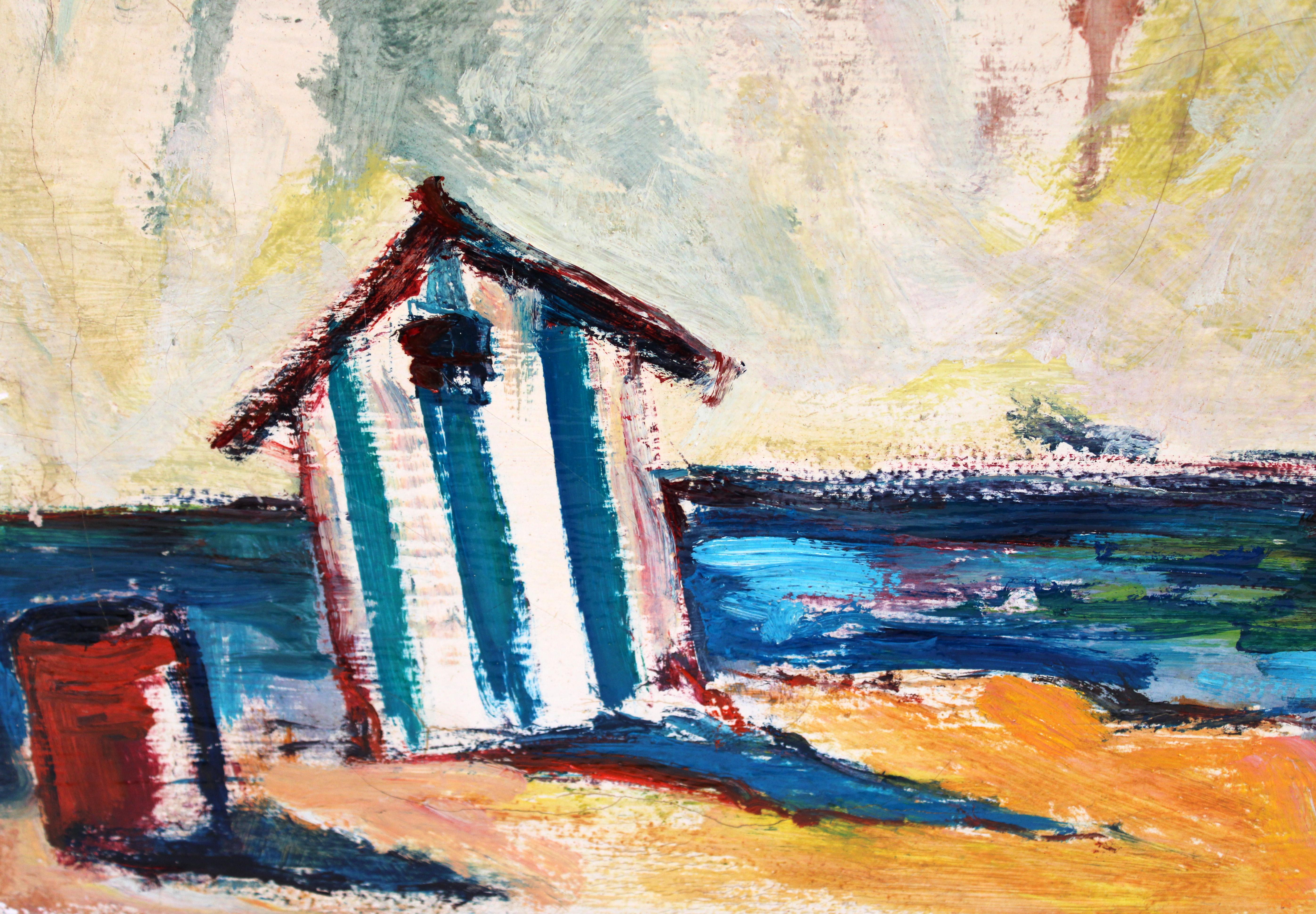 Playa - Óleo sobre tela - 1977 in vendita 1