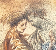«Antaño otra vez» (Una vez más, hace mucho tiempo), aguafuerte de Miguel Conde