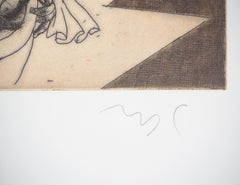 Battle Scene - Original Handsigned Etching