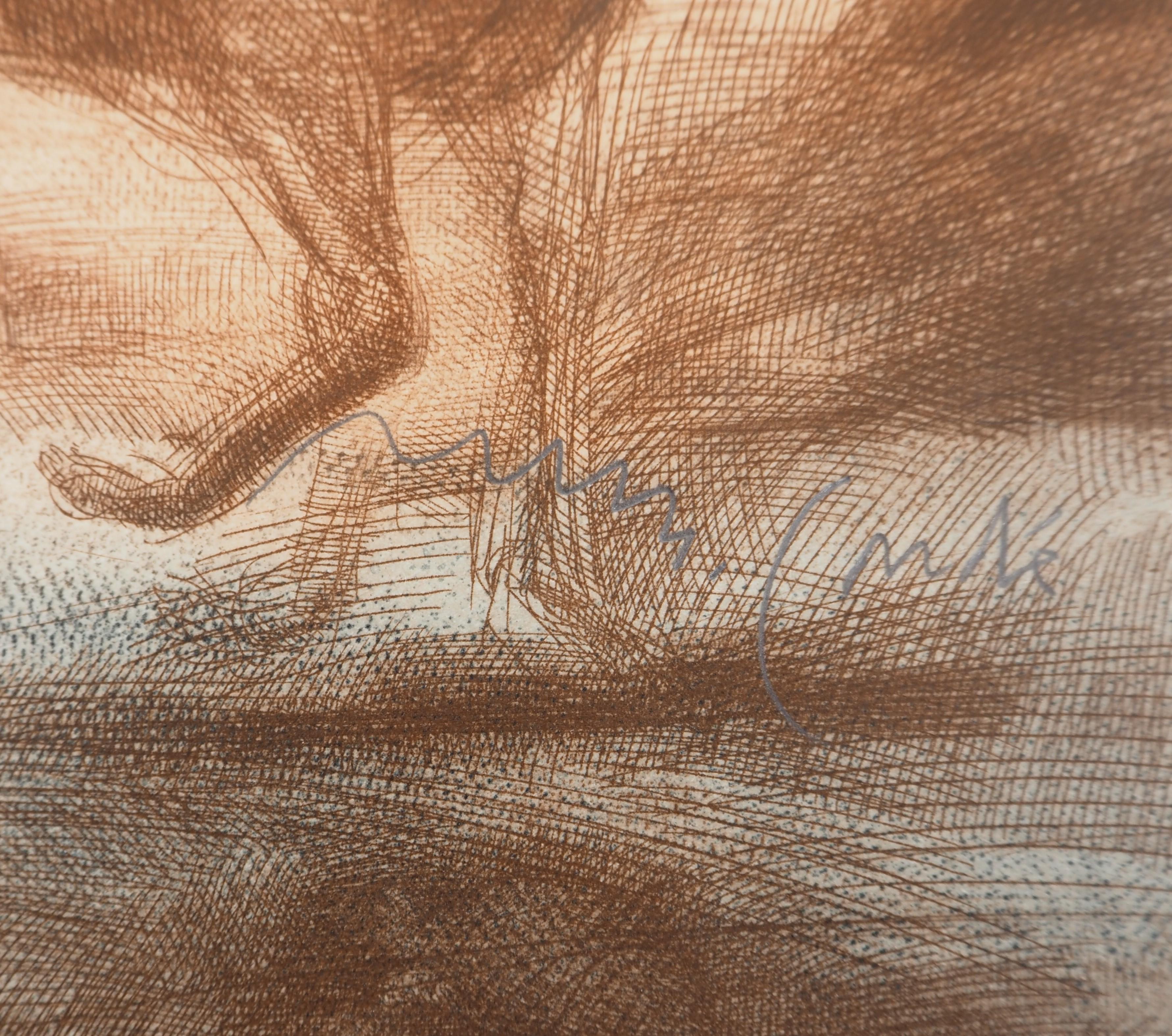 Veterinarian, Animal Lover - Original etching, Handsigned & Numbered /80 - Print by Miguel Conde