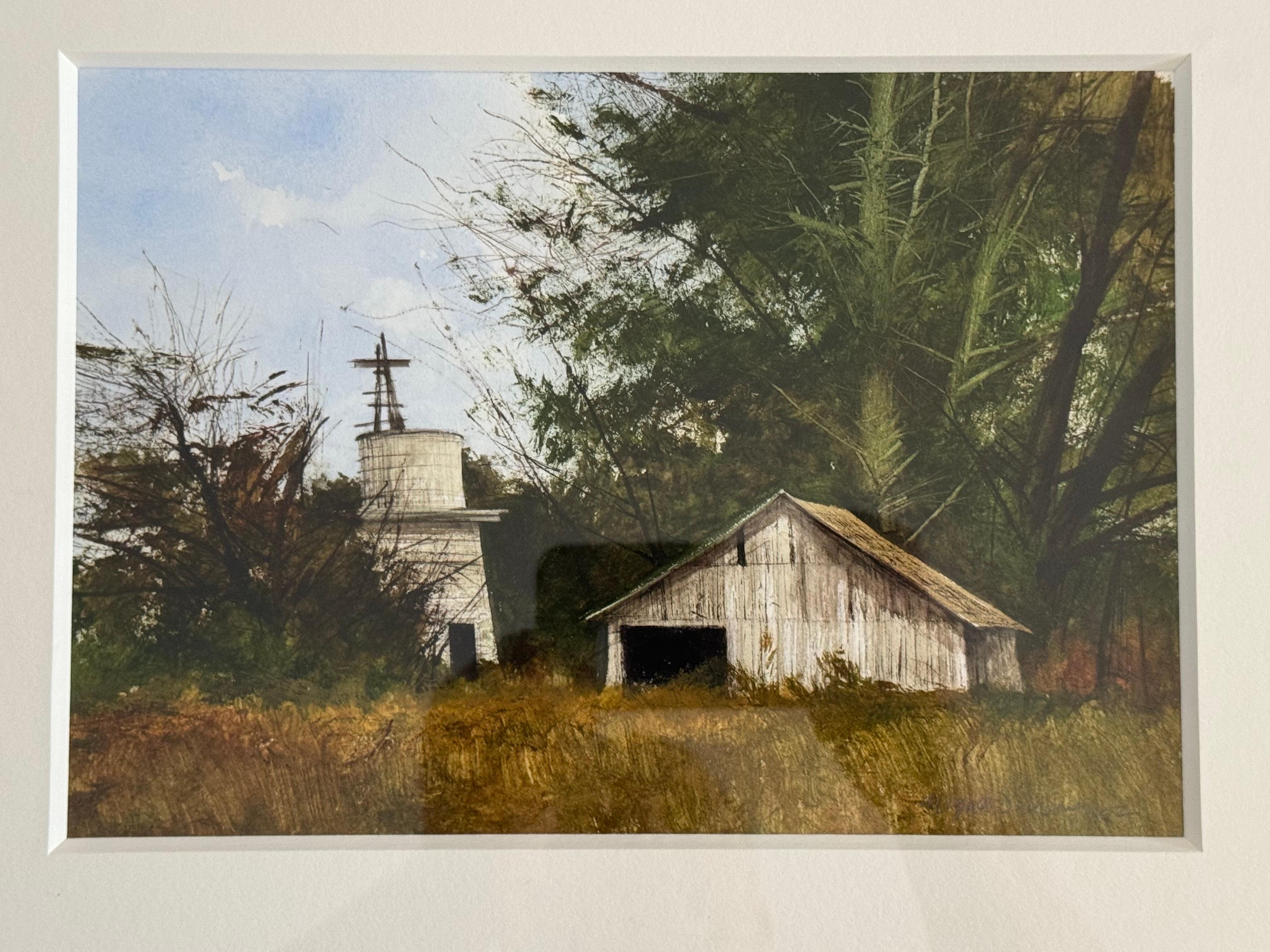 Miguel Dominguez - Dry Well, Original-Aquarell-Landschaftsgemälde

Künstler: Miguel Dominguez (Amerikaner, geb. 1941)
Titel: Trockener Brunnen
Medium: Aquarell auf Papier
Abmessungen:
	- •	Kunstwerk: 10,25 Zoll H × 7 Zoll B
	- •	Rahmen: 17.75 in H ×