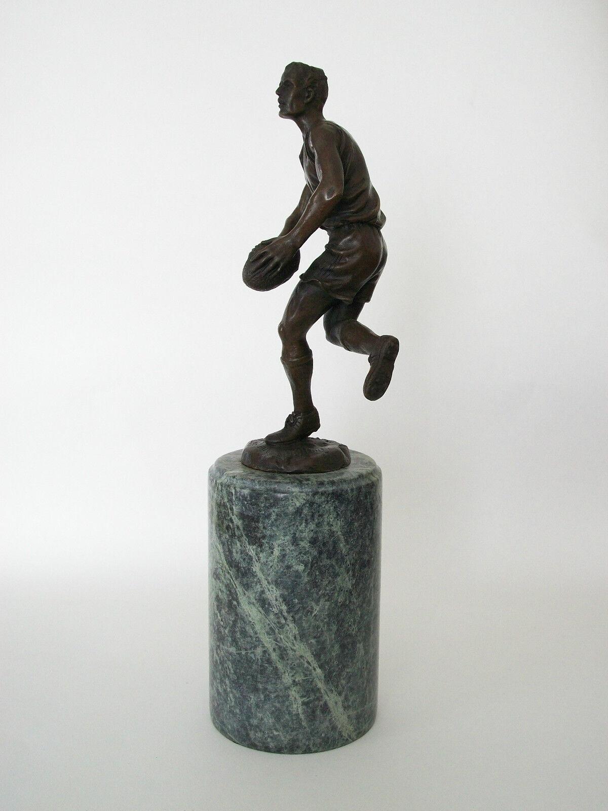 Modern MIGUEL FERNANDO LOPEZ (MILO) - Bronze Rugby Player - Portugal - 20th Century For Sale
