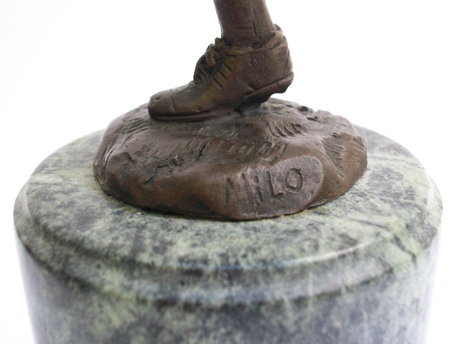 MIGUEL FERNANDO LOPEZ (MILO) - Bronze Rugby Player - Portugal - 20th Century For Sale 1