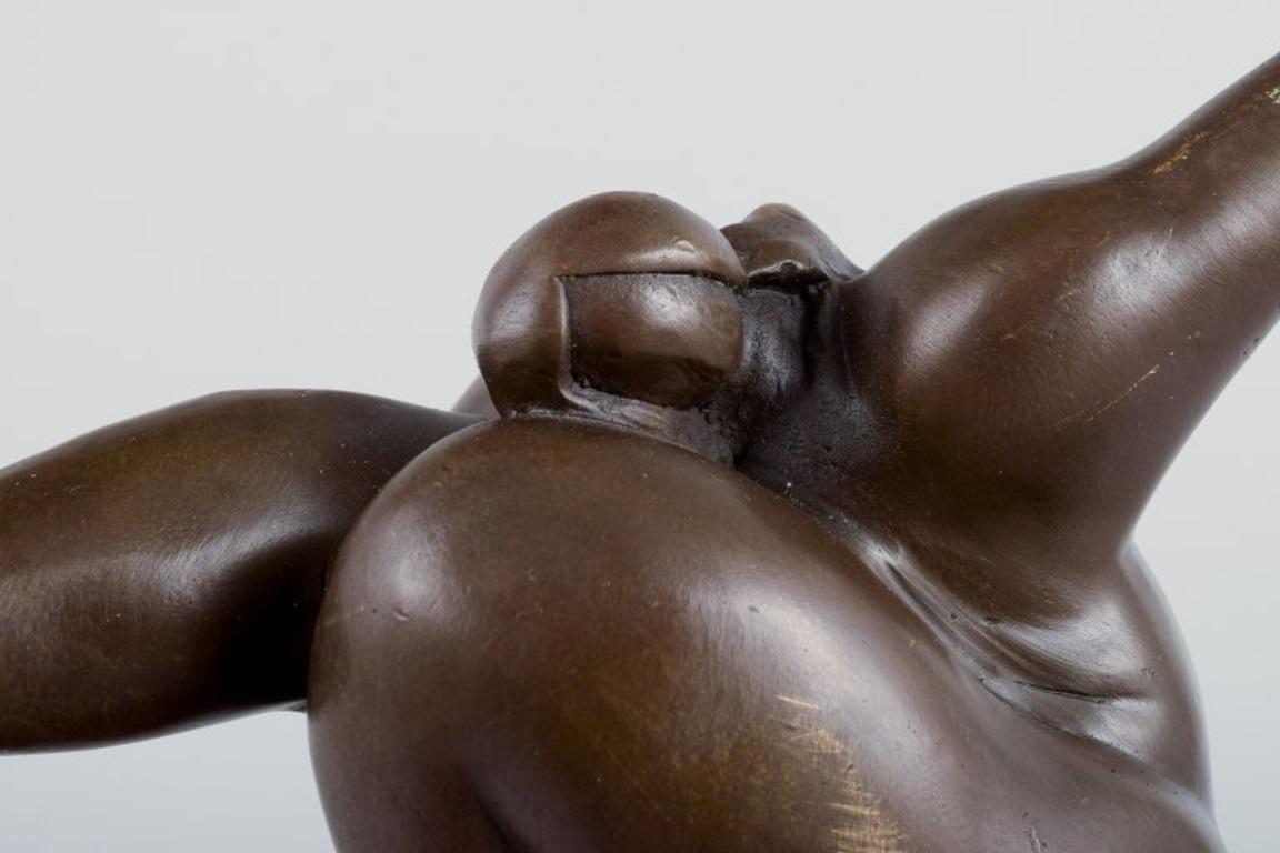 Miguel Fernando Lopez (Milo) Portuguese sculptor. Bronze sculpture of nude woman For Sale 1