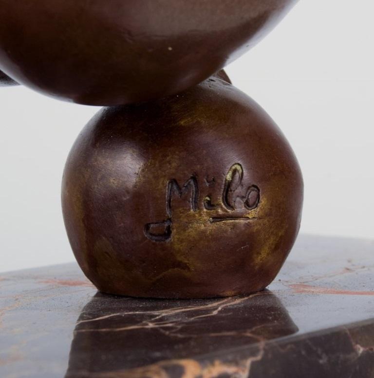 Miguel Fernando Lopez (Milo) Portuguese sculptor. Bronze sculpture of nude woman For Sale 5