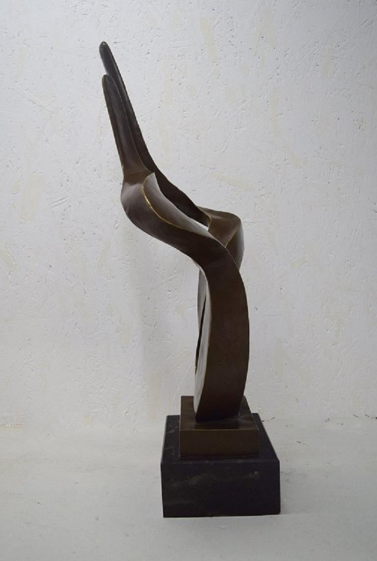 Modern Miguel Fernando Lopez 'Milo', Portuguese Sculptor, Colossal Bronze Sculpture
