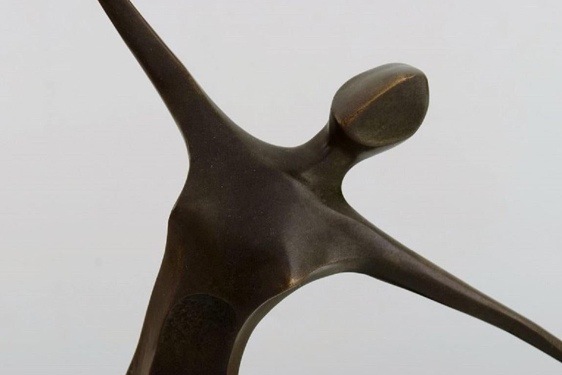 Bronze Miguel Fernando Lopez (Milo). Sculpteur portugais. Sculpture féminine moderniste en vente