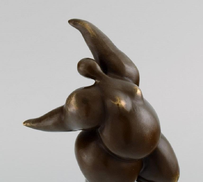 Modern Miguel Fernando Lopez 'Milo', Portuguese Sculptor, Sculpture of Nude Woman