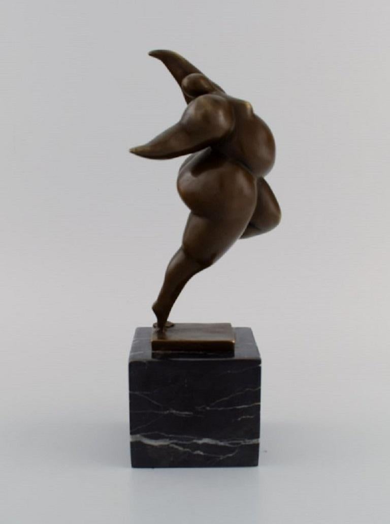 Bronze Miguel Fernando Lopez 'Milo', Portuguese Sculptor, Sculpture of Nude Woman