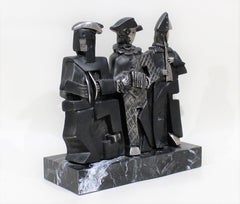Miguel Guia Sculpture of Three Cubist Musicians