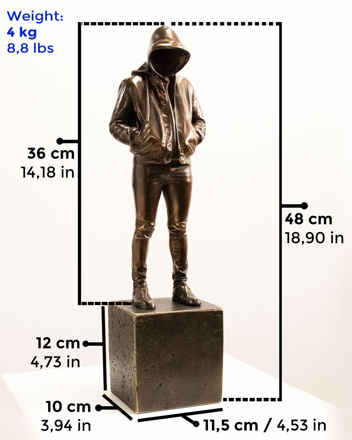 Anonymous - Miguel Guía Realist Bronze layer Sculpture For Sale 1