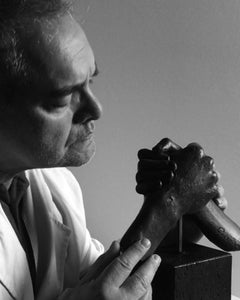 Brothers - Miguel Guía Realist Bronze layer Sculpture