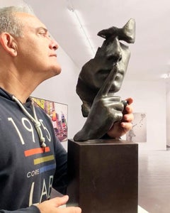 Calm and Silence cast bronze 65 – Miguel Guía Realism Bronze Sculpture