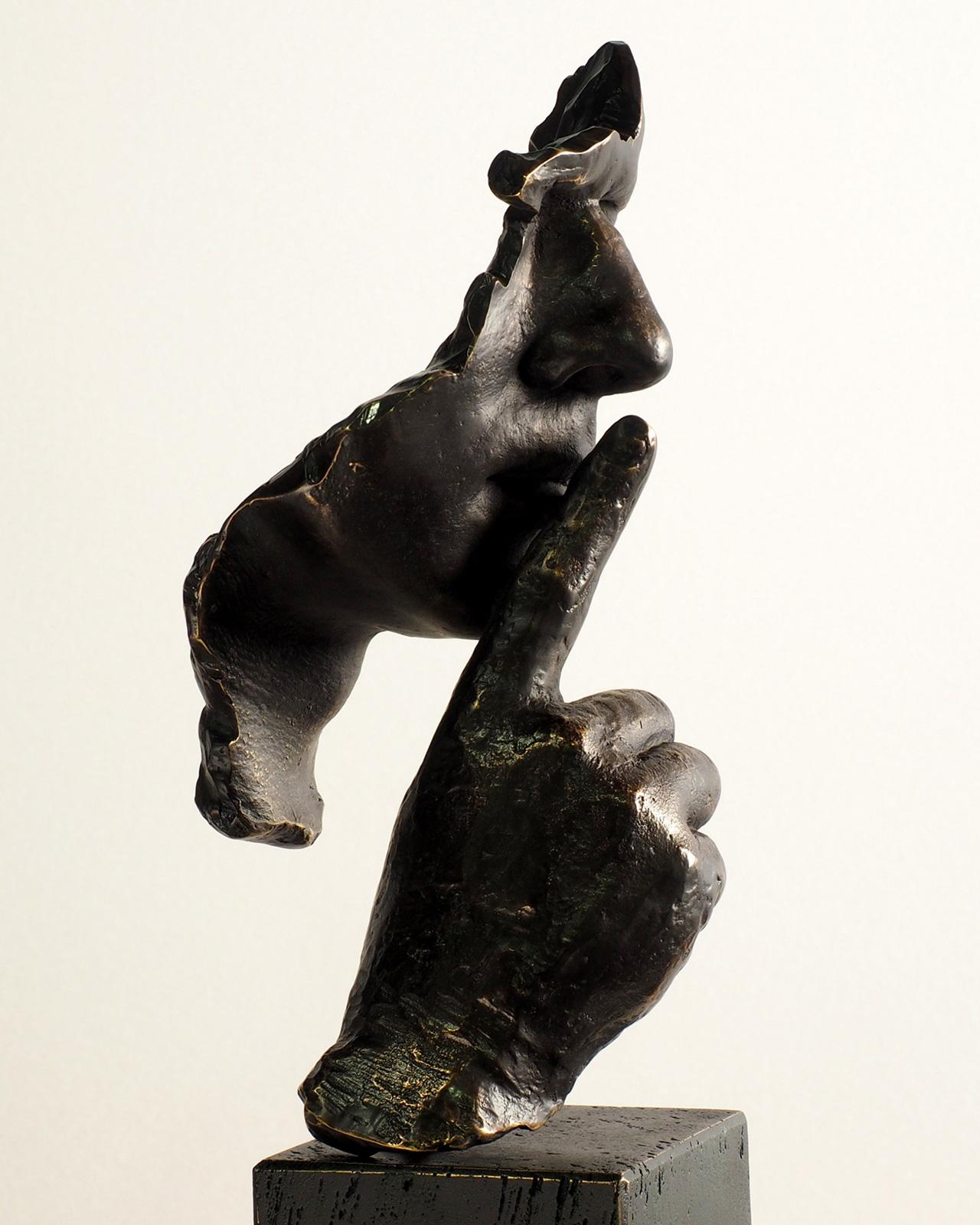 Calm und Silber Miguel Gua Realismus Bronze-Skulptur 6