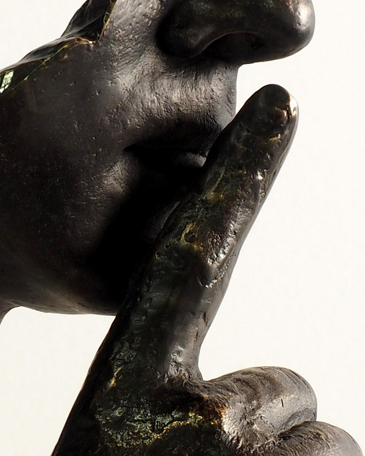 Calm and Silence – Miguel Guía Realism Bronze layer Sculpture 11