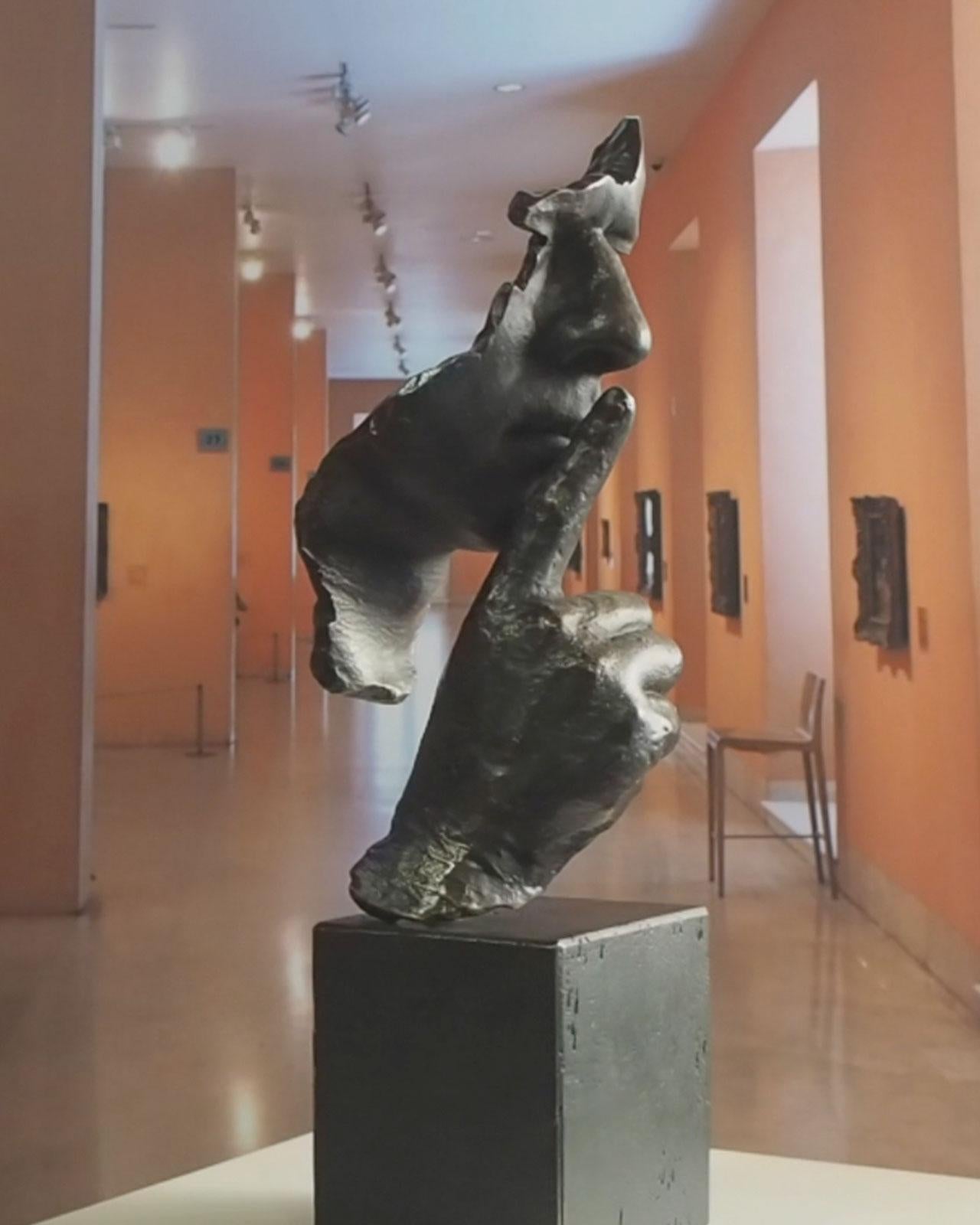 Calm und Silber Miguel Gua Realismus Bronze-Skulptur 11