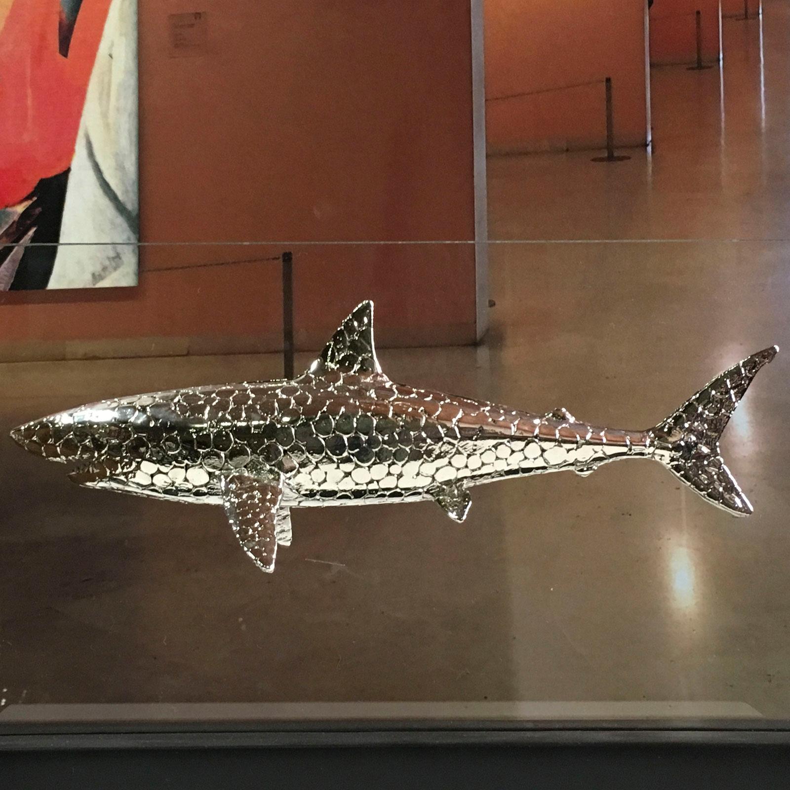Deep evolution - Miguel Guía Pop Art Nickel layer Sculpture For Sale 6