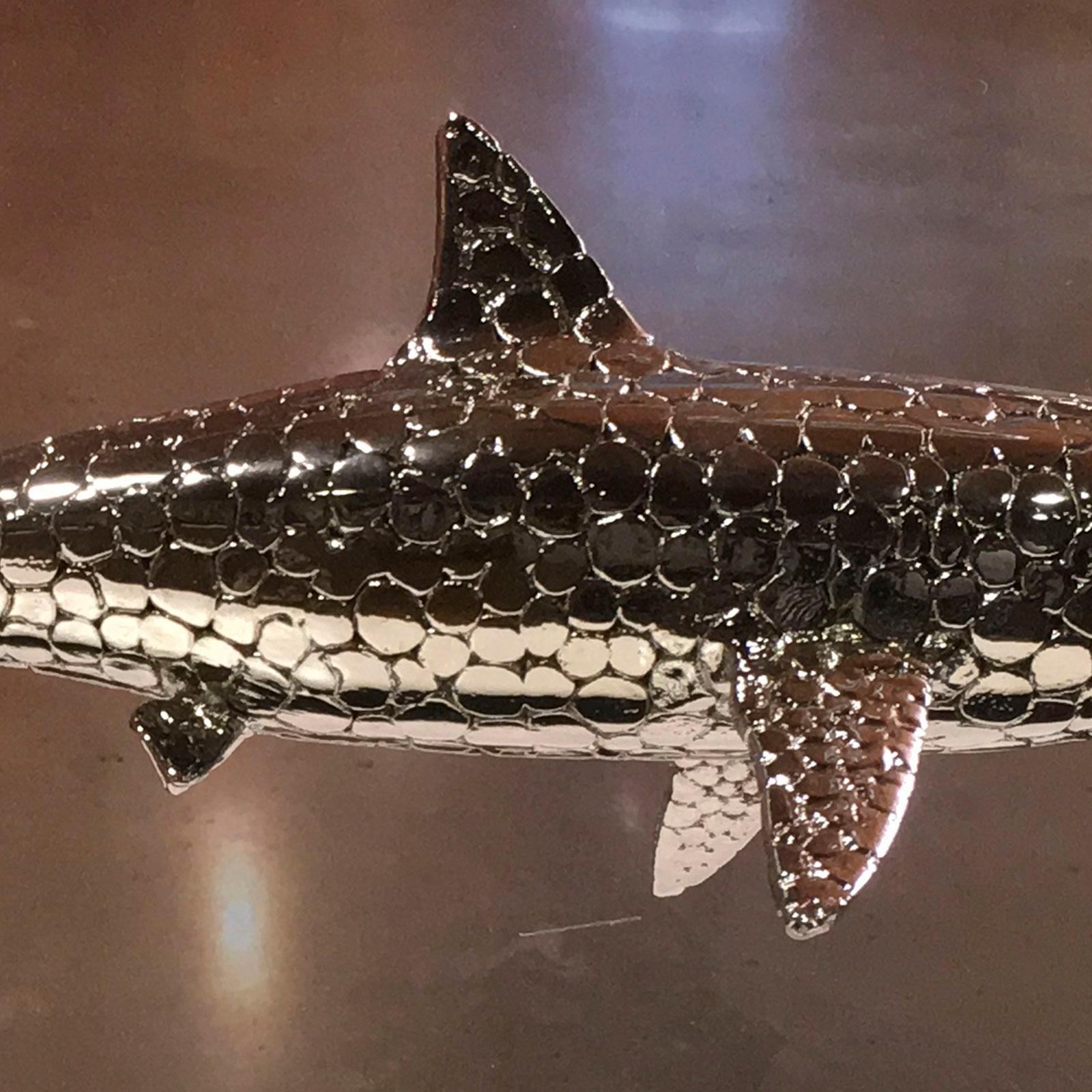 Deep evolution - Miguel Guía Pop Art Nickel layer Sculpture For Sale 7