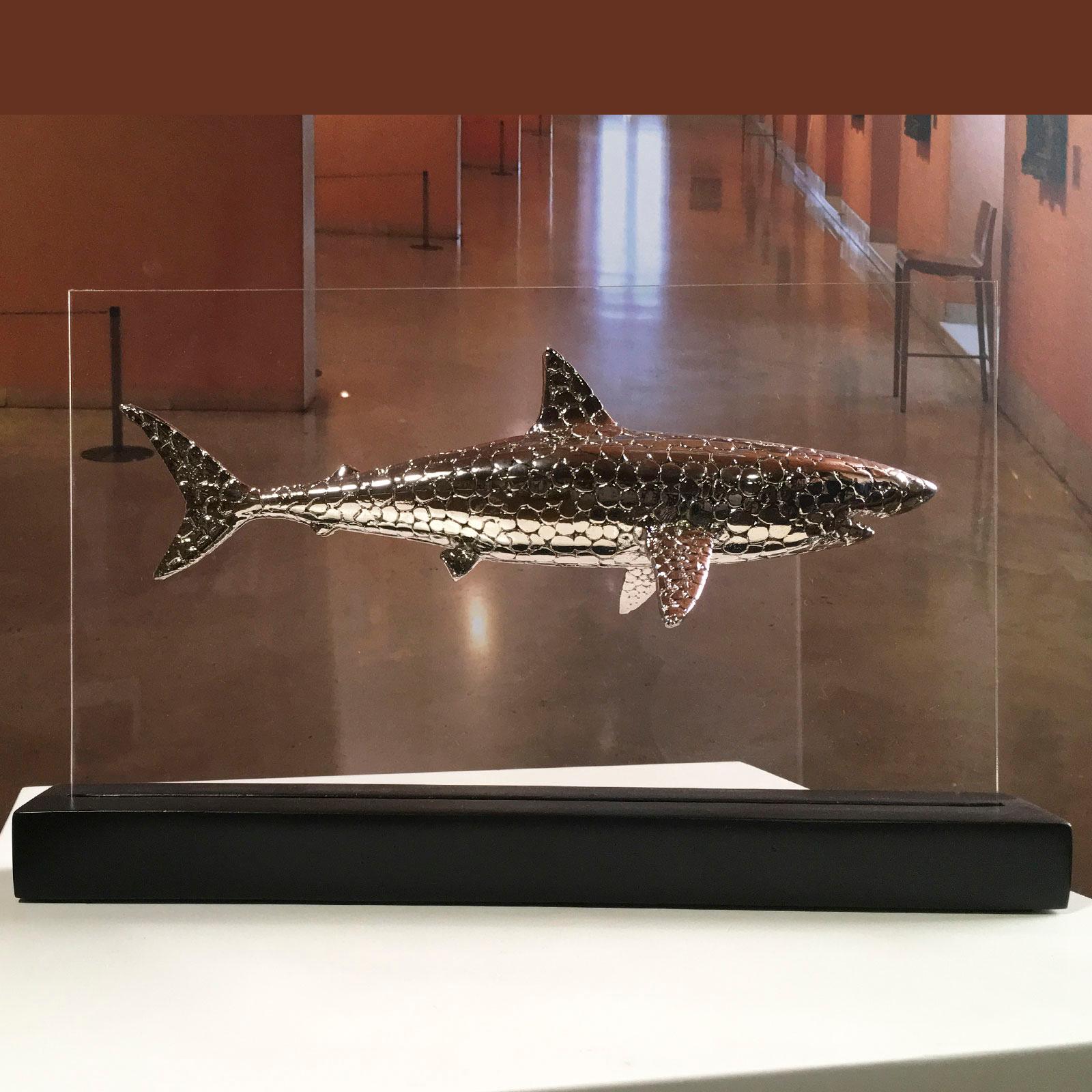 Deep evolution - Miguel Guía Pop Art Nickel layer Sculpture For Sale 2