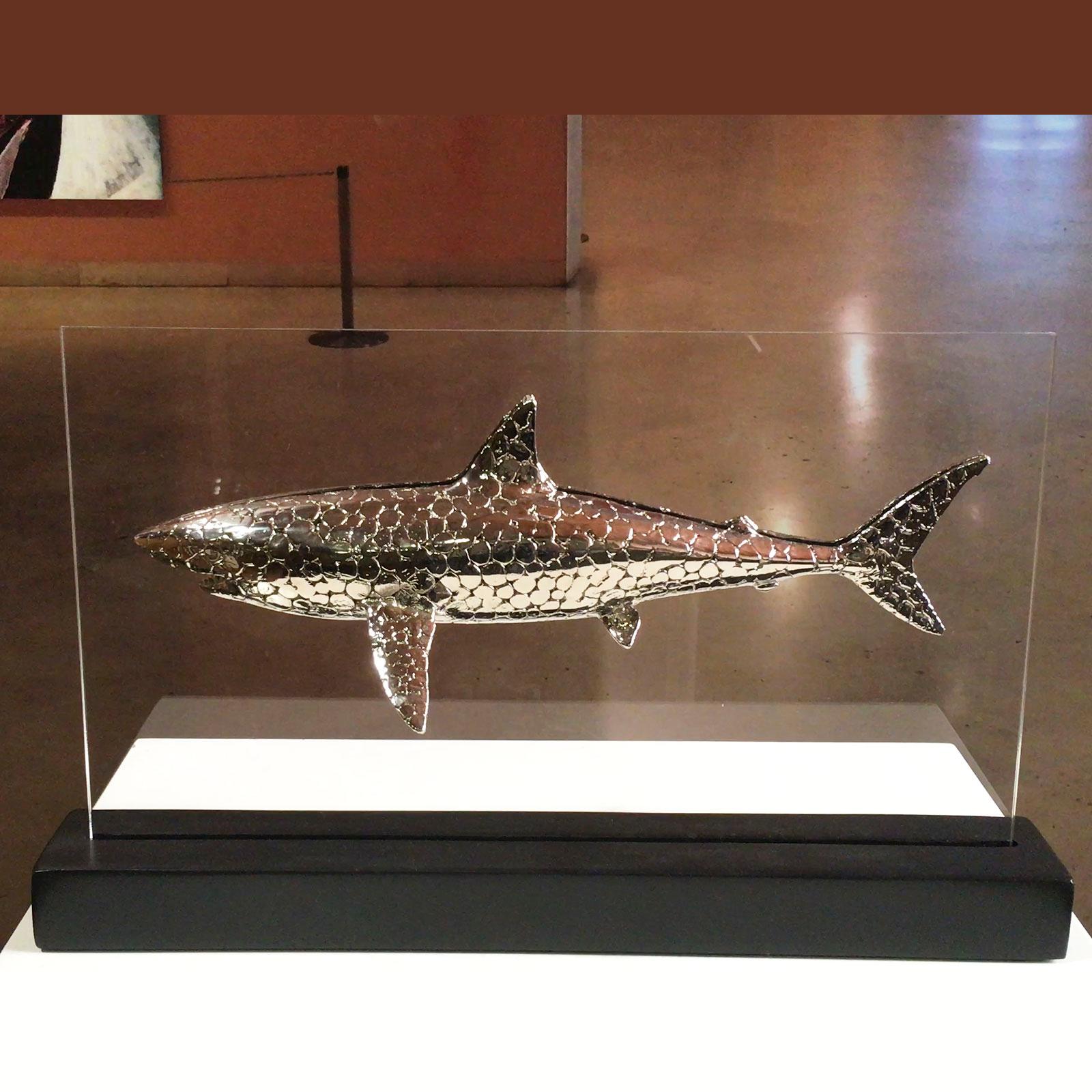 Deep evolution - Miguel Guía Pop Art Nickel layer Sculpture For Sale 3