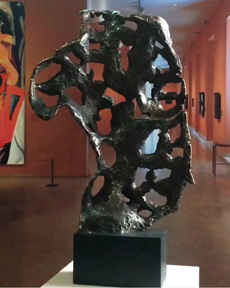 Female Essence Bronze - Miguel Guía Expressionist Bronze layer Sculpture For Sale 11