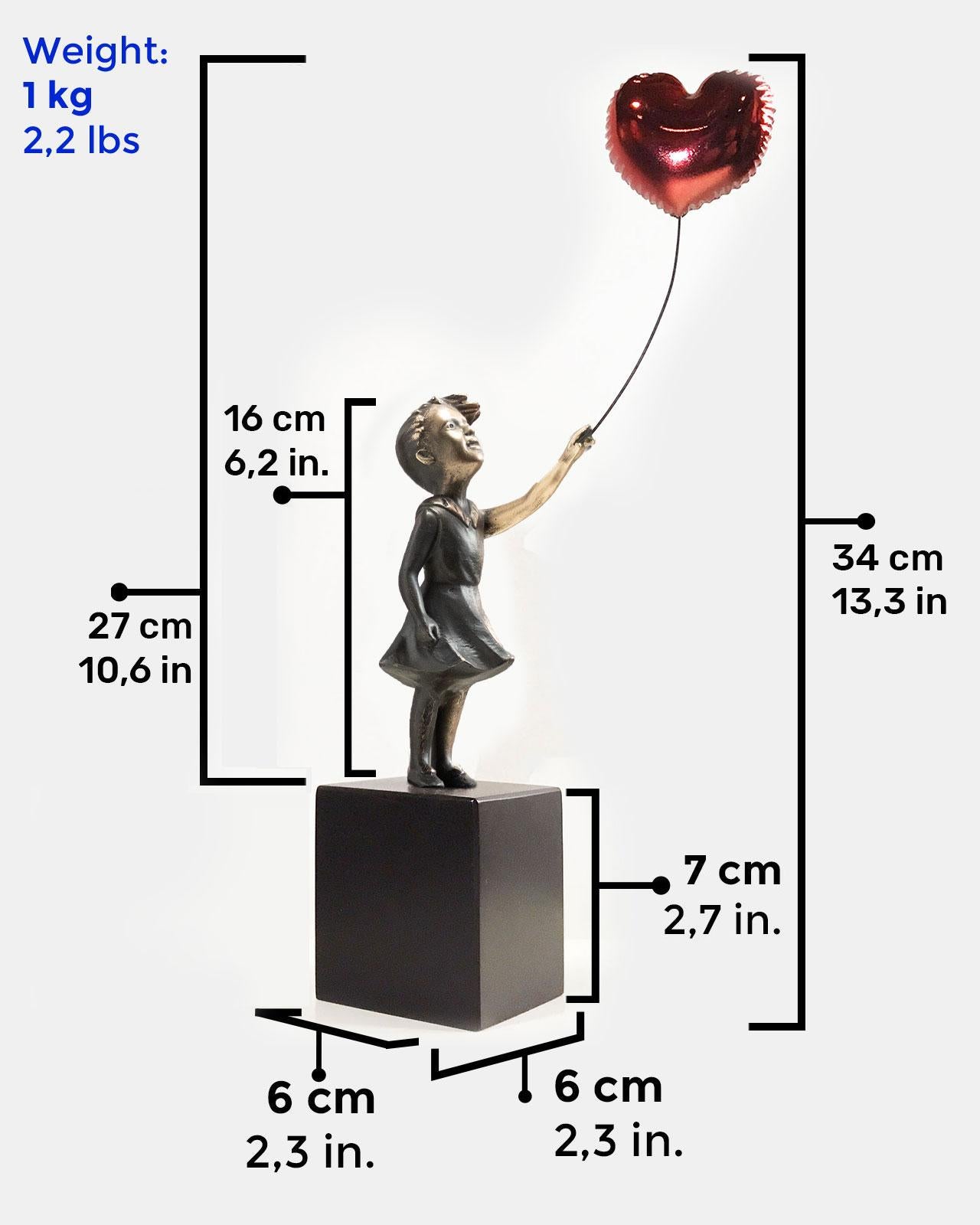 künstler mädchen mit luftballon