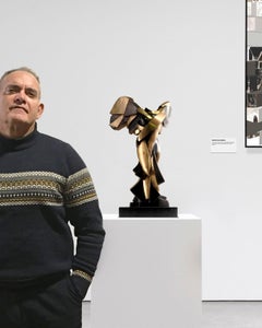 Harmony of Samothrace Big - Miguel Guía Cubist Bronze layer Sculpture