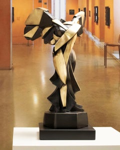 Harmony of Samothrace Big - Miguel Guía Cubist Bronze layer Sculpture